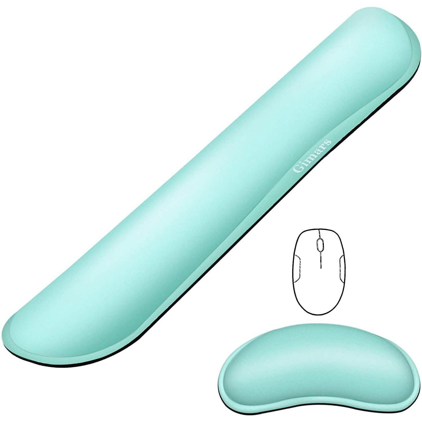 2-Pack: Gimars Upgrade Enlarge Gel Memory Foam Set Keyboard Wrist Rest Pad DailySale