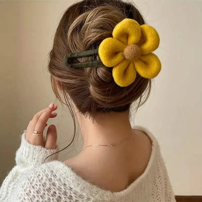 2-Pack: Gorgeous Plush Flower Hairpin DailySale