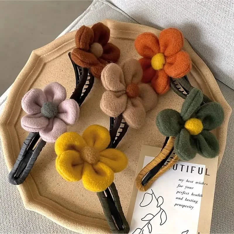 2-Pack: Gorgeous Plush Flower Hairpin DailySale