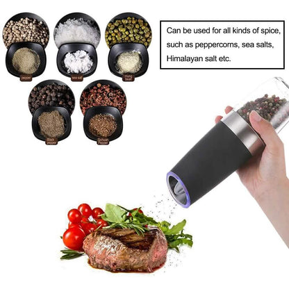 2-Pack: Gravity Electric Salt Pepper Grinder DailySale