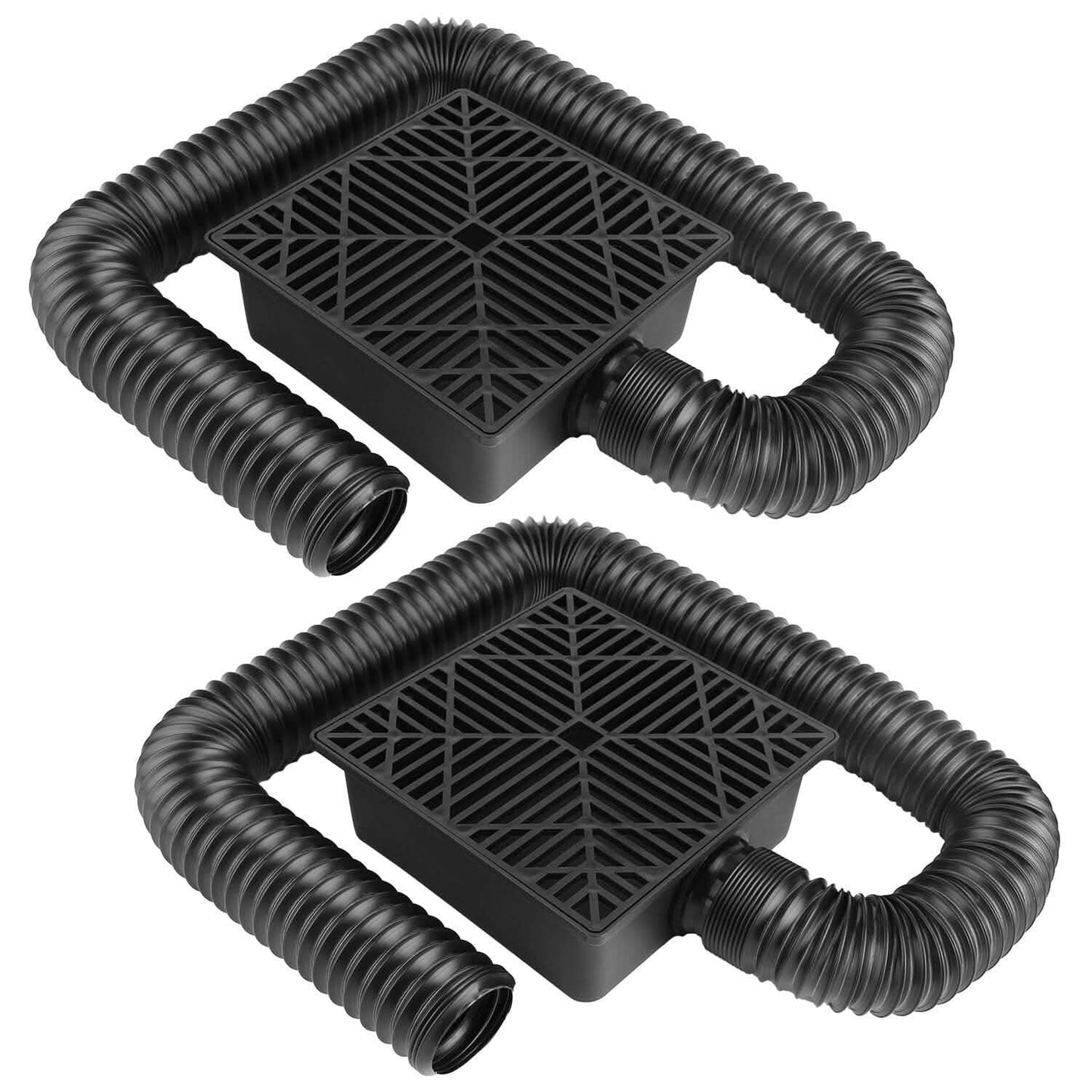 2-Pack: Gutter Downspout Extension Low Profile No Deep Digging Catch DailySale
