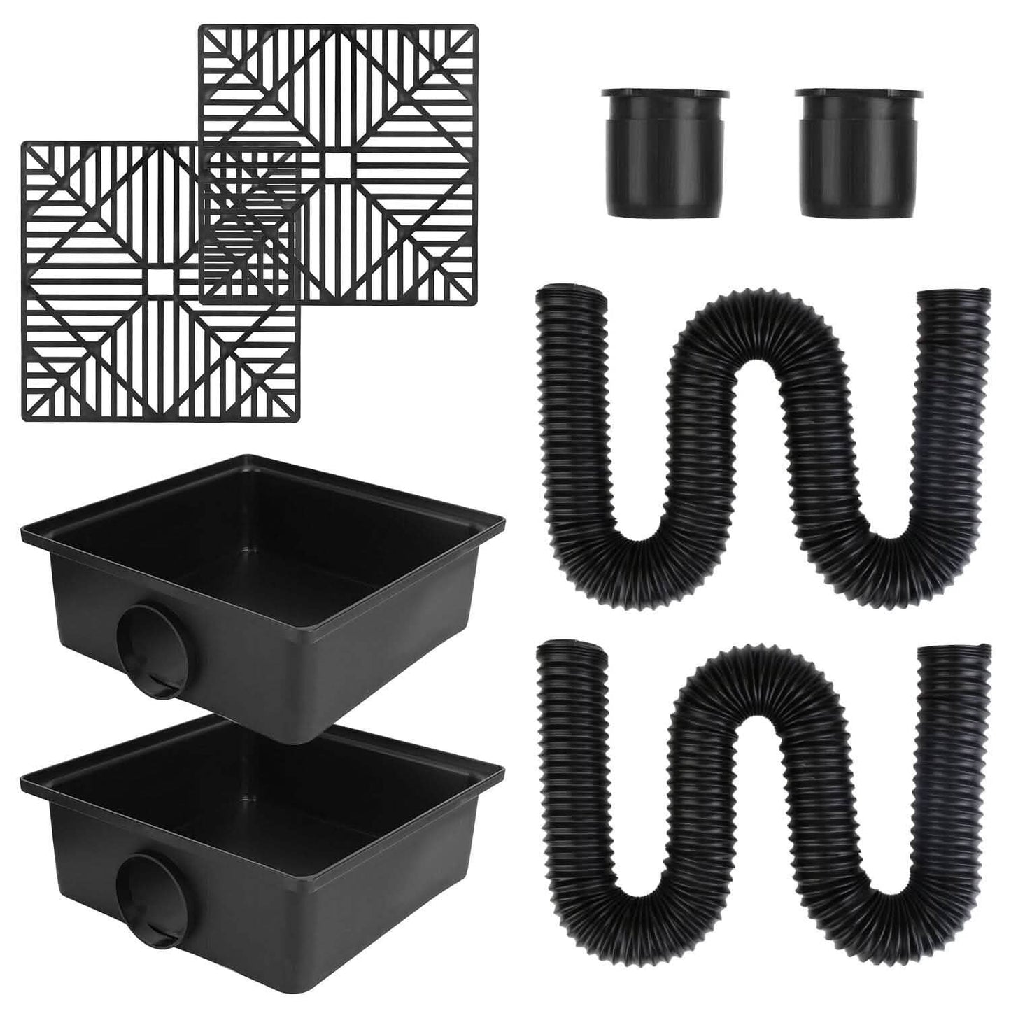 2-Pack: Gutter Downspout Extension Low Profile No Deep Digging Catch DailySale