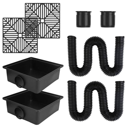 2-Pack: Gutter Downspout Extension Low Profile No Deep Digging Catch DailySale
