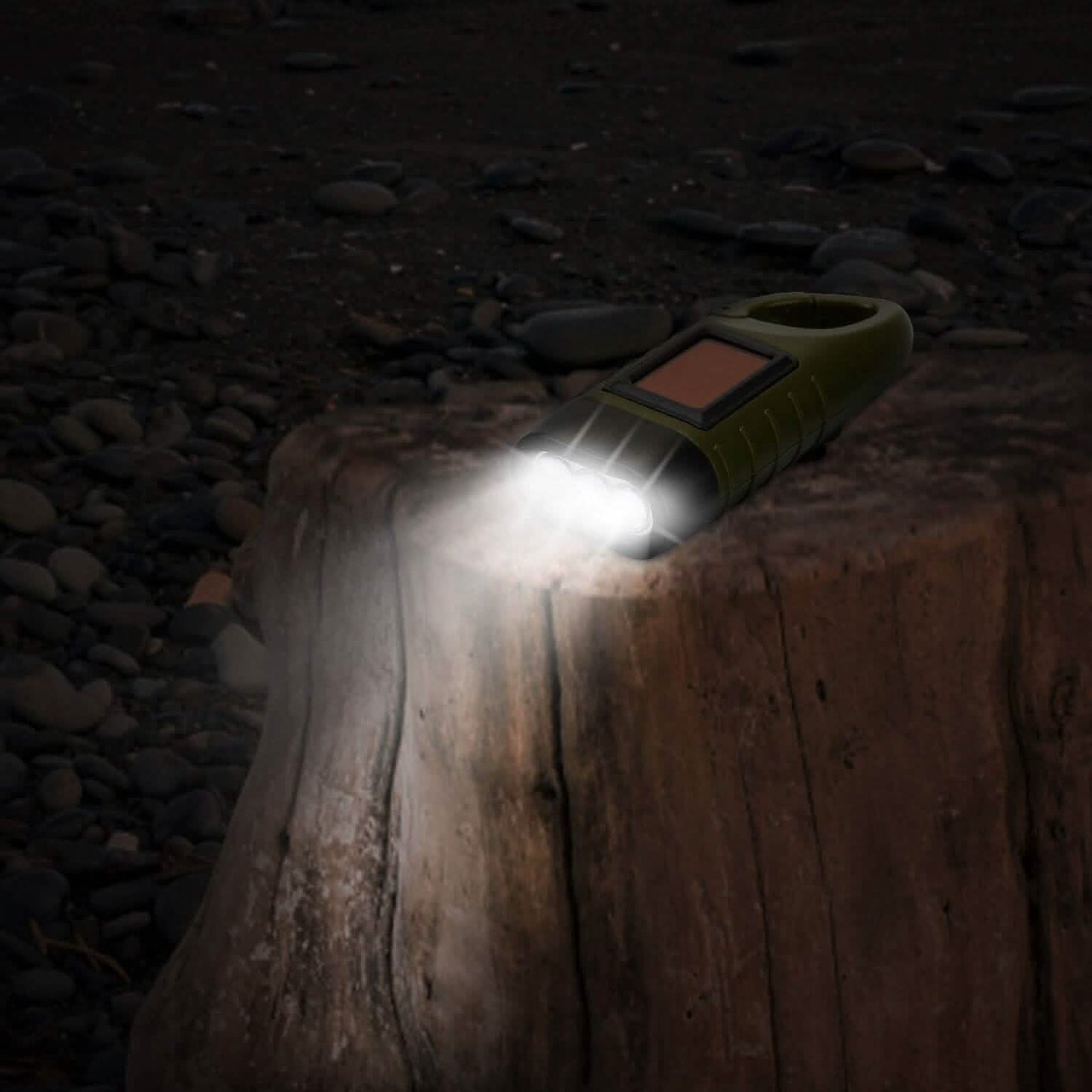 2-Pack: Hand Crank Solar Powered Flashlight DailySale