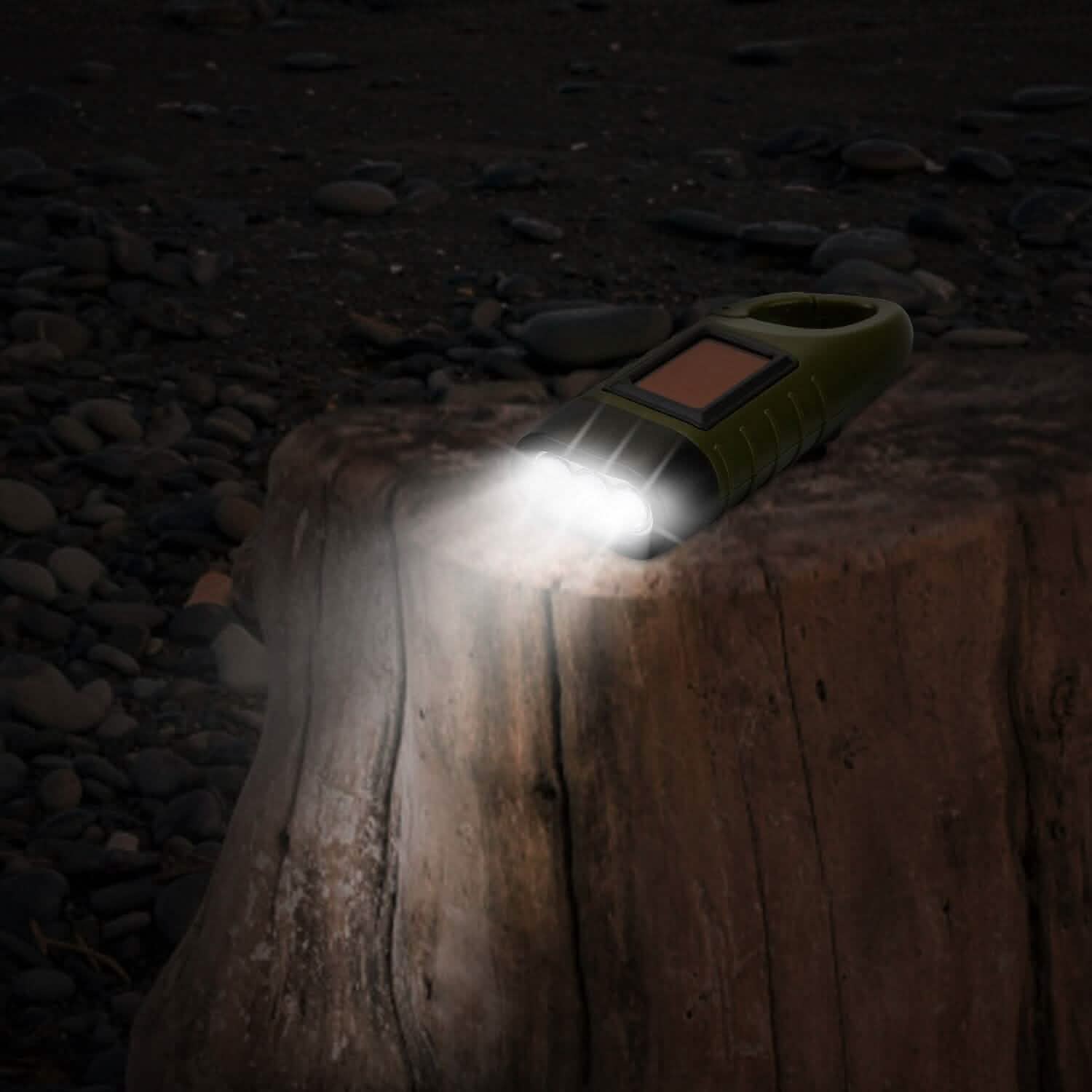 2-Pack: Hand Crank Solar Powered Flashlight DailySale
