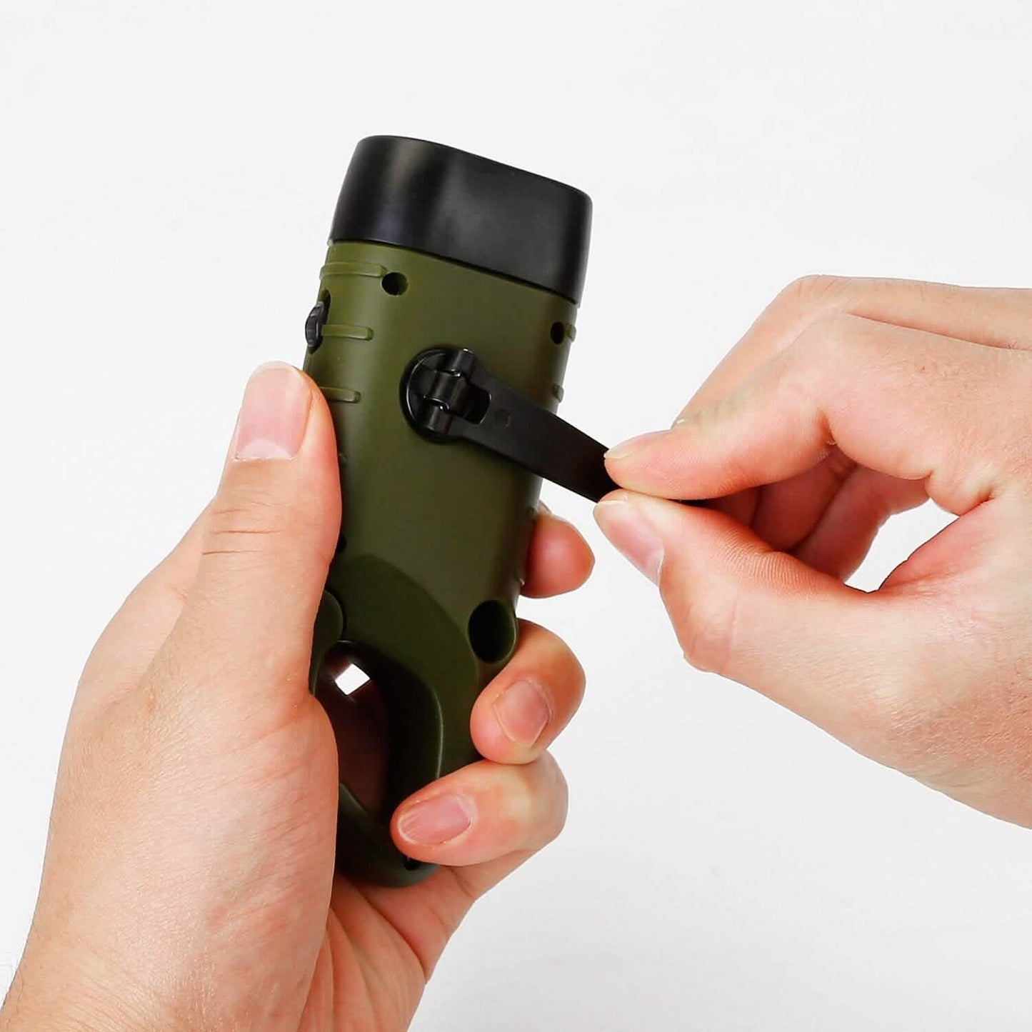 2-Pack: Hand Crank Solar Powered Flashlight DailySale