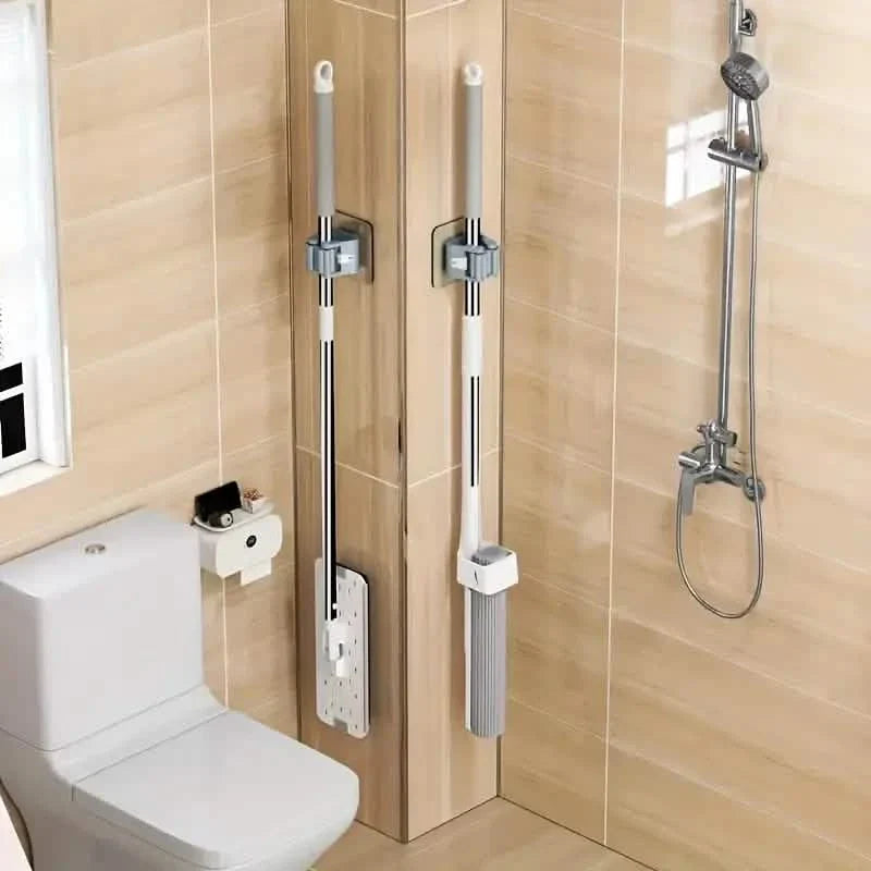 2-Pack: Hanging Mop Storage Rack with Buckle DailySale
