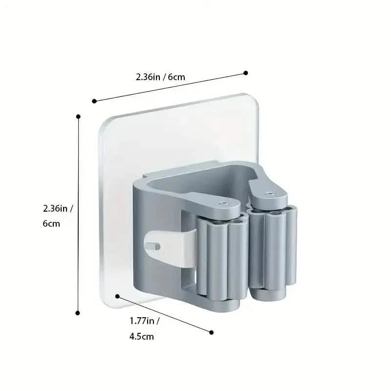 2-Pack: Hanging Mop Storage Rack with Buckle DailySale