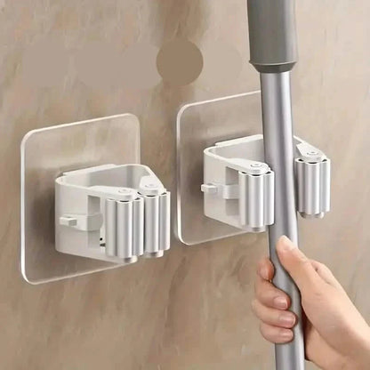 2-Pack: Hanging Mop Storage Rack with Buckle DailySale