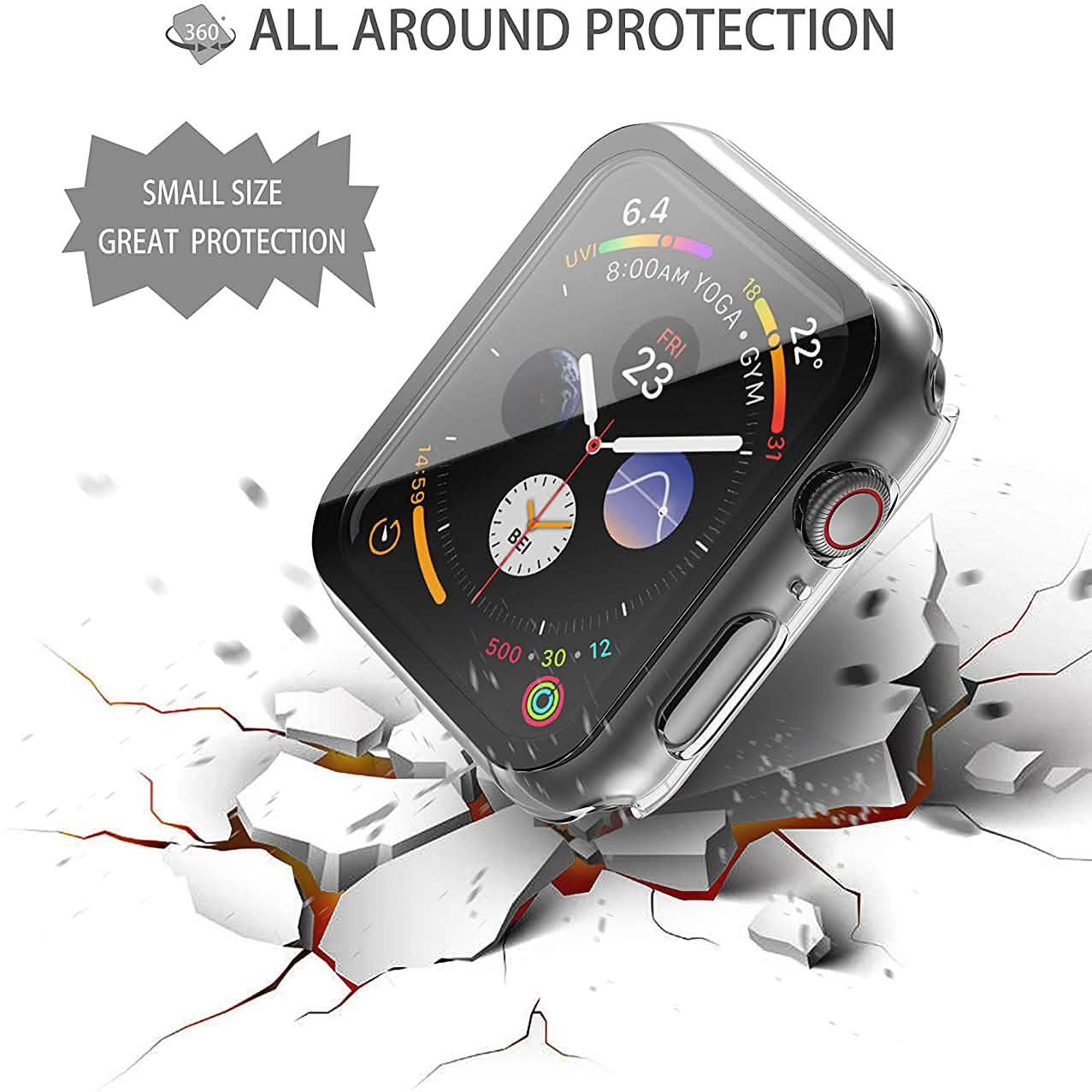 2-Pack: Hard PC Case with Tempered Glass Screen Protector DailySale