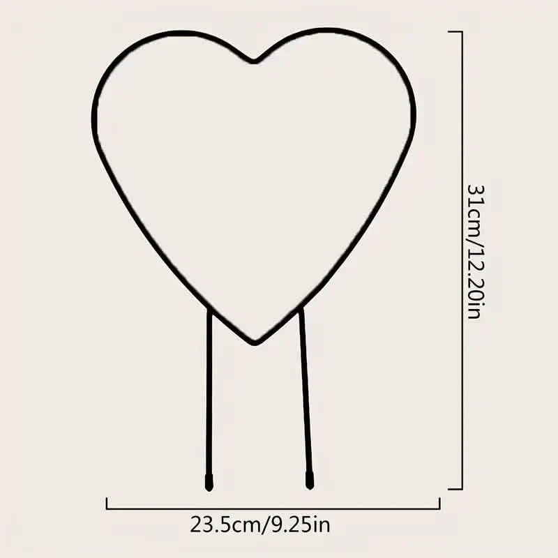 2-Pack: Heart-Shaped Plant Support Stake DailySale