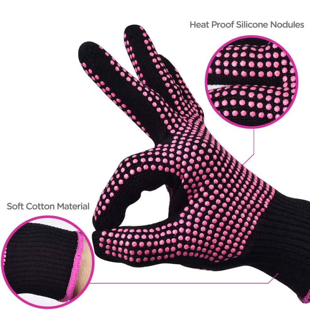 2-Pack: Heat Resistant Gloves with Silicone Bumps DailySale