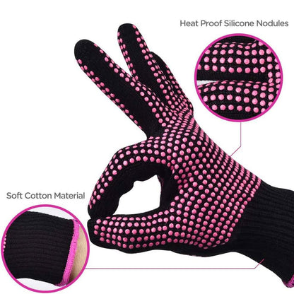 2-Pack: Heat Resistant Gloves with Silicone Bumps DailySale