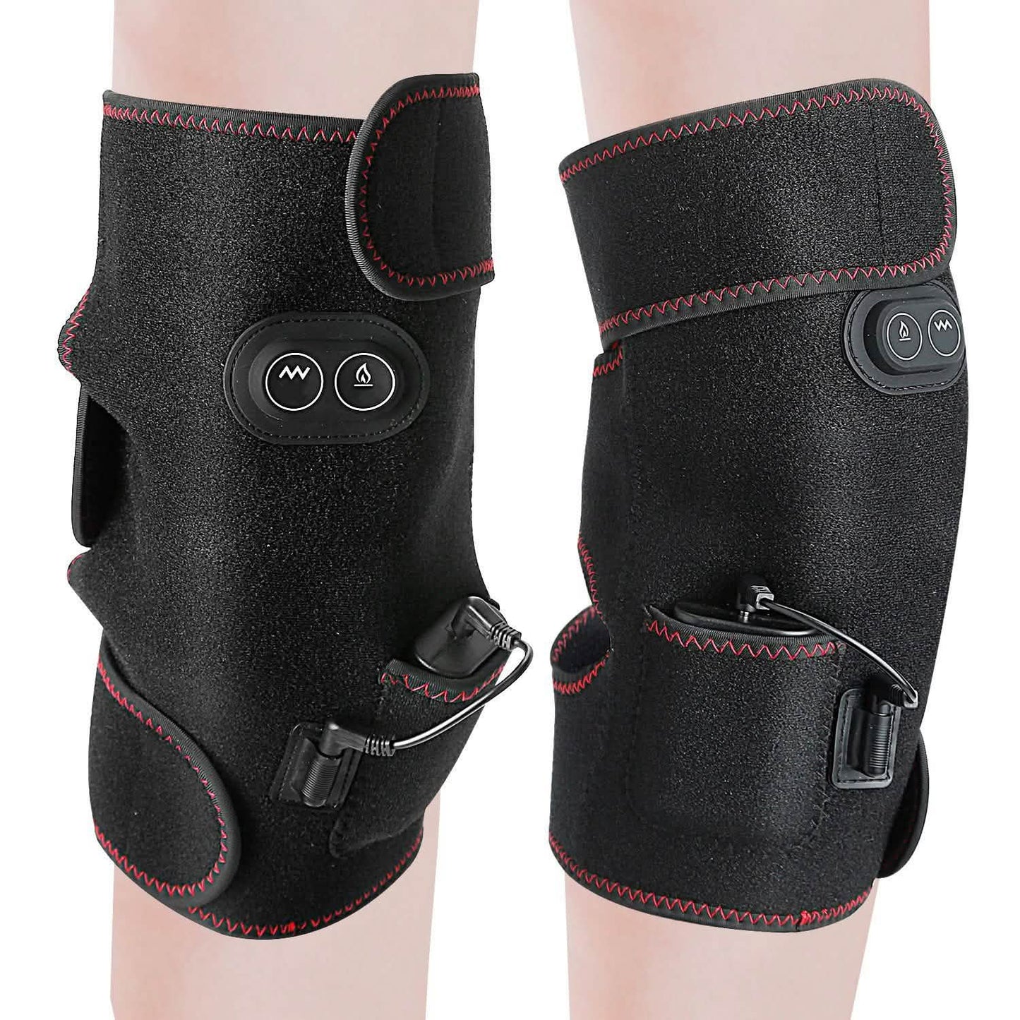 2-Pack: Heated Knee Massage Wrap DailySale