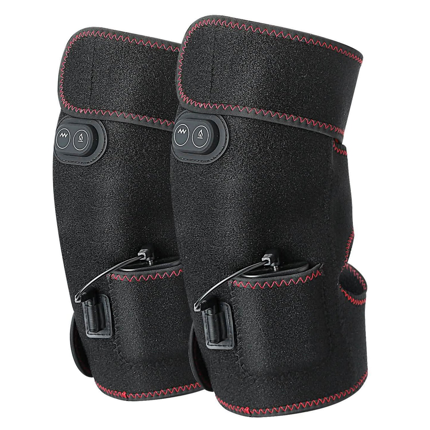 2-Pack: Heated Knee Massage Wrap DailySale
