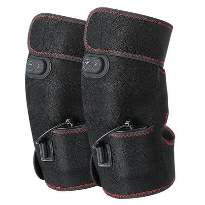 2-Pack: Heated Knee Massage Wrap DailySale