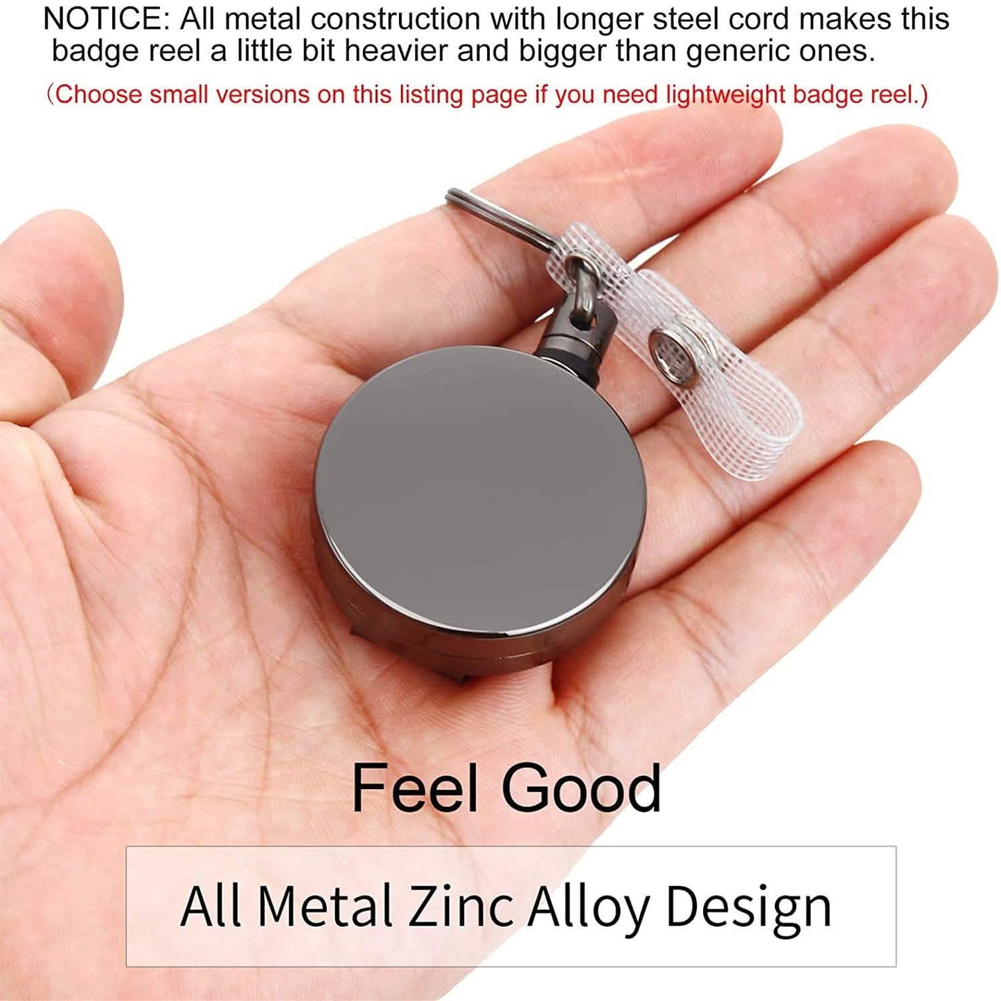 2-Pack: Heavy Duty Retractable Badge Holder Reel DailySale