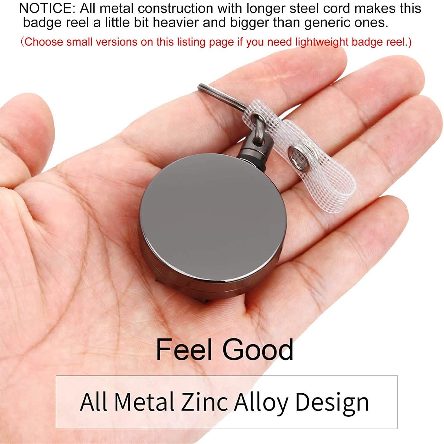 2-Pack: Heavy Duty Retractable Badge Holder Reel DailySale