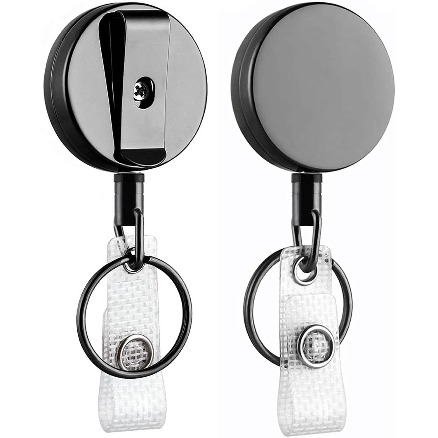 2-Pack: Heavy Duty Retractable Badge Holder Reel DailySale