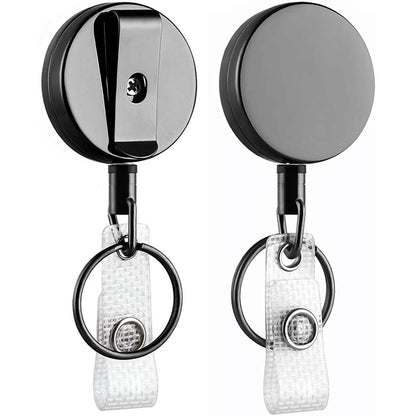 2-Pack: Heavy Duty Retractable Badge Holder Reel DailySale