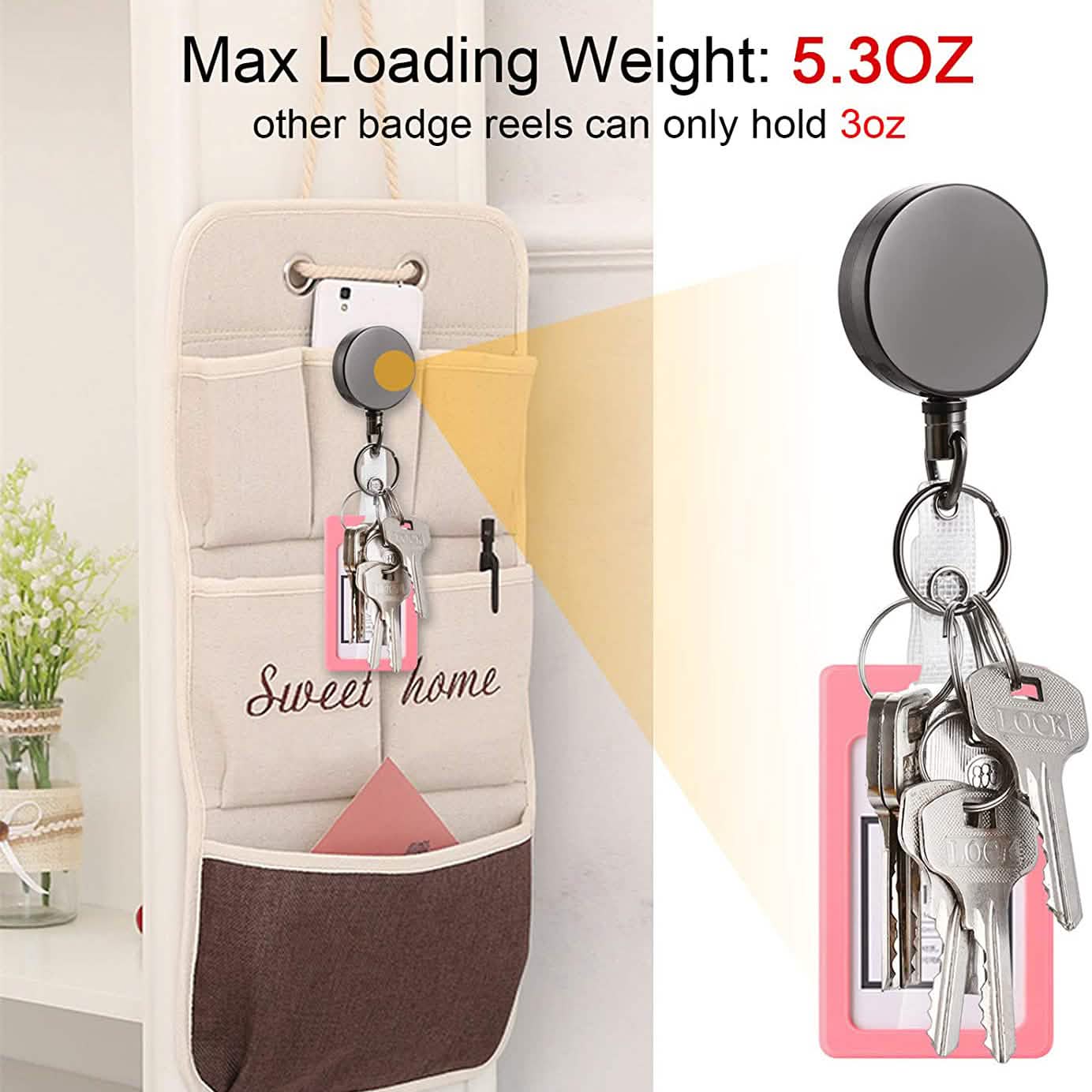 2-Pack: Heavy Duty Retractable Badge Holder Reel DailySale