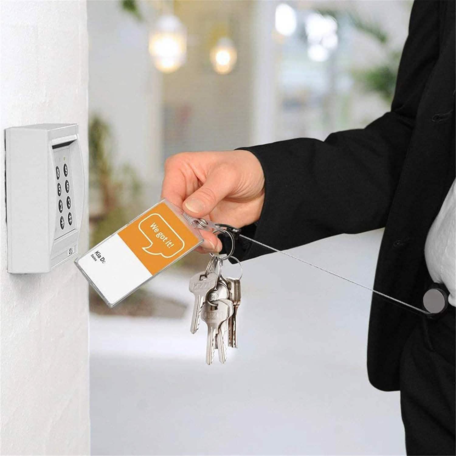 2-Pack: Heavy Duty Retractable Badge Holder Reel DailySale
