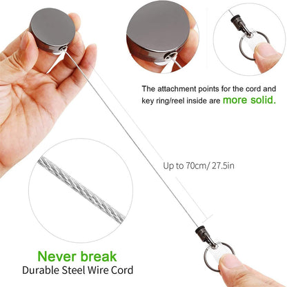 2-Pack: Heavy Duty Retractable Badge Holder Reel DailySale