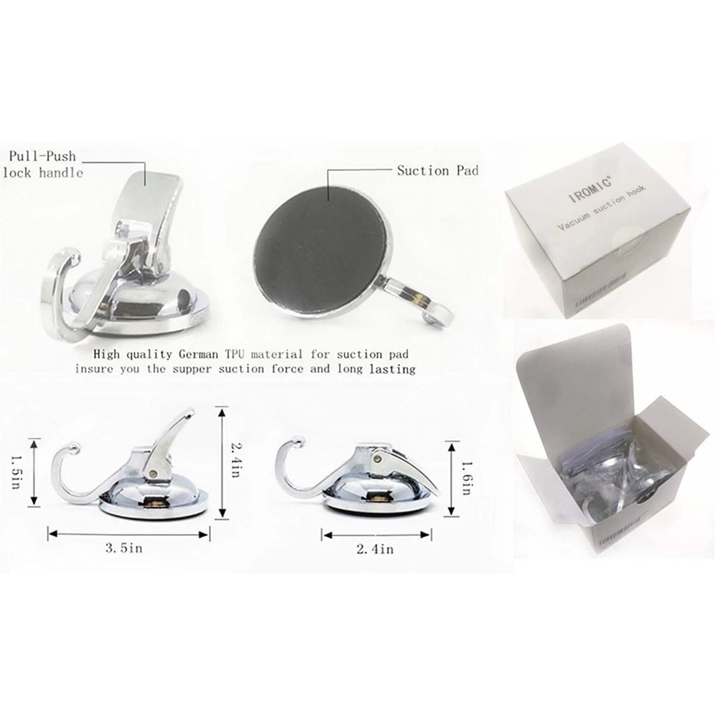2-Pack: Heavy Duty Vacuum Suction Cup Hook DailySale
