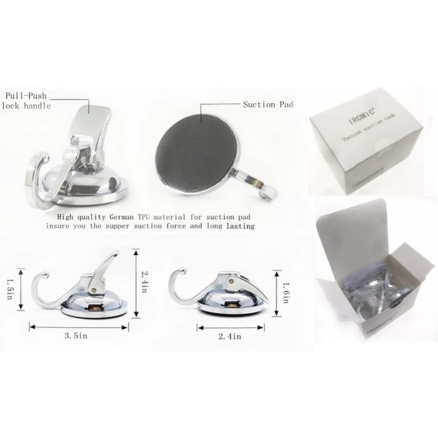 2-Pack: Heavy Duty Vacuum Suction Cup Hook DailySale