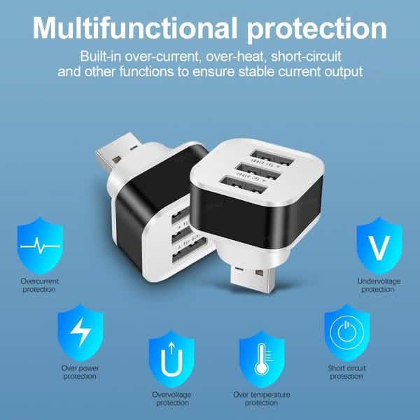 2-Pack: High Speed USB HUB 3 Ports Splitter DailySale