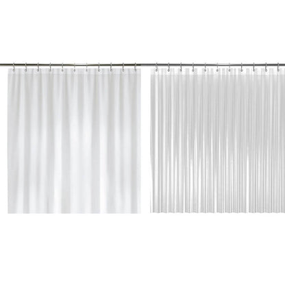 2-Pack: Hotel-Quality Heavy Shower Curtain Liner with Metal Grommets + Magnets DailySale