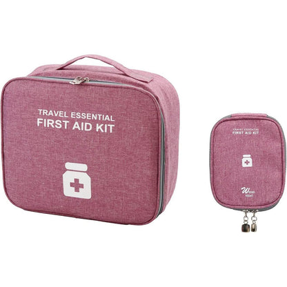 2-Pack: Household Medical Storage Bag with Outdoor Camping First Aid Kit Pill Case DailySale