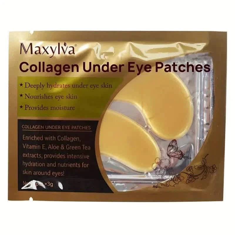 2-Pack: Hydrating Eye Care Under Eye Crystal Mask Golden Under Eye Patches For Women and Men DailySale