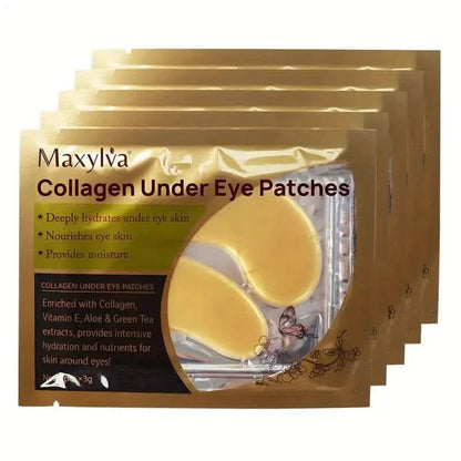 2-Pack: Hydrating Eye Care Under Eye Crystal Mask Golden Under Eye Patches For Women and Men DailySale