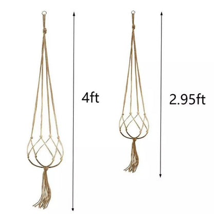 2-Pack: Indoor Outdoor Hanging Pot Rope Net Macrame Plant Hanger DailySale