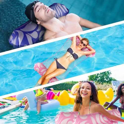 2-Pack: Inflatable Water Hammock Aqua Loungers for Swimming Pool or Beach DailySale