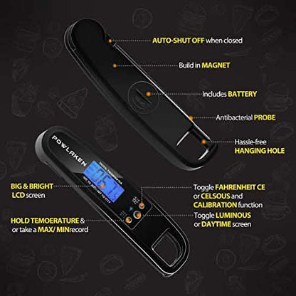2-Pack: Instant Read Meat Thermometer DailySale