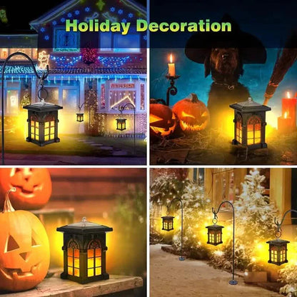 2-Pack: IP65 Waterproof Solar Outdoor Lights With Flickering Flame DailySale