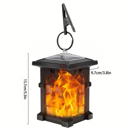 2-Pack: IP65 Waterproof Solar Outdoor Lights With Flickering Flame DailySale