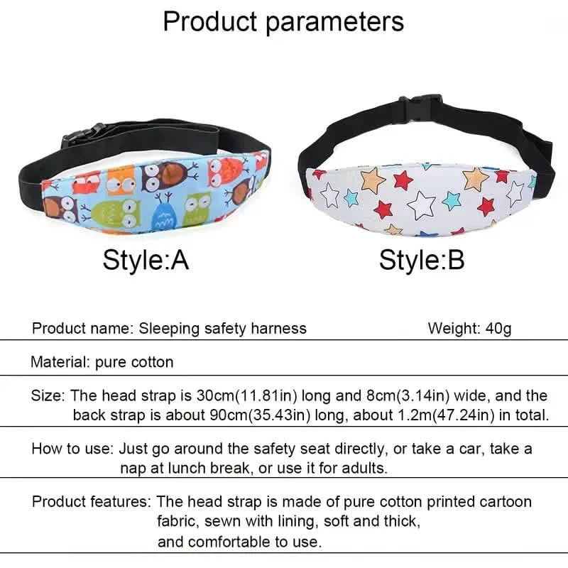 2-Pack: Kids Safety Head Support Band and Toddler Car Seat Neck Relief DailySale