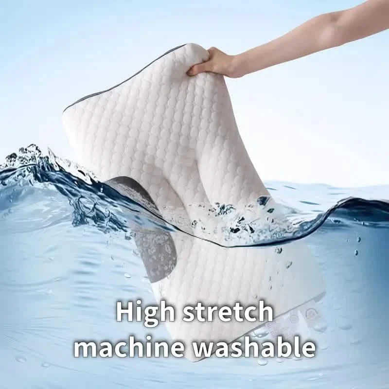 Knitted Antibacterial Cotton Massage Neck Pillow with Removable Cover DailySale
