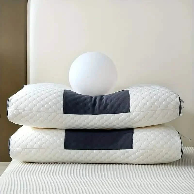 Knitted Antibacterial Cotton Massage Neck Pillow with Removable Cover DailySale