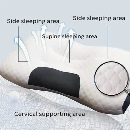 Knitted Antibacterial Cotton Massage Neck Pillow with Removable Cover DailySale
