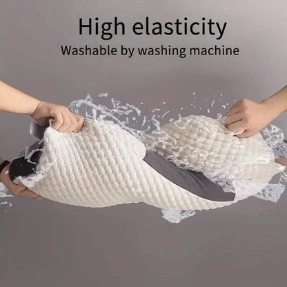 Knitted Antibacterial Cotton Massage Neck Pillow with Removable Cover DailySale