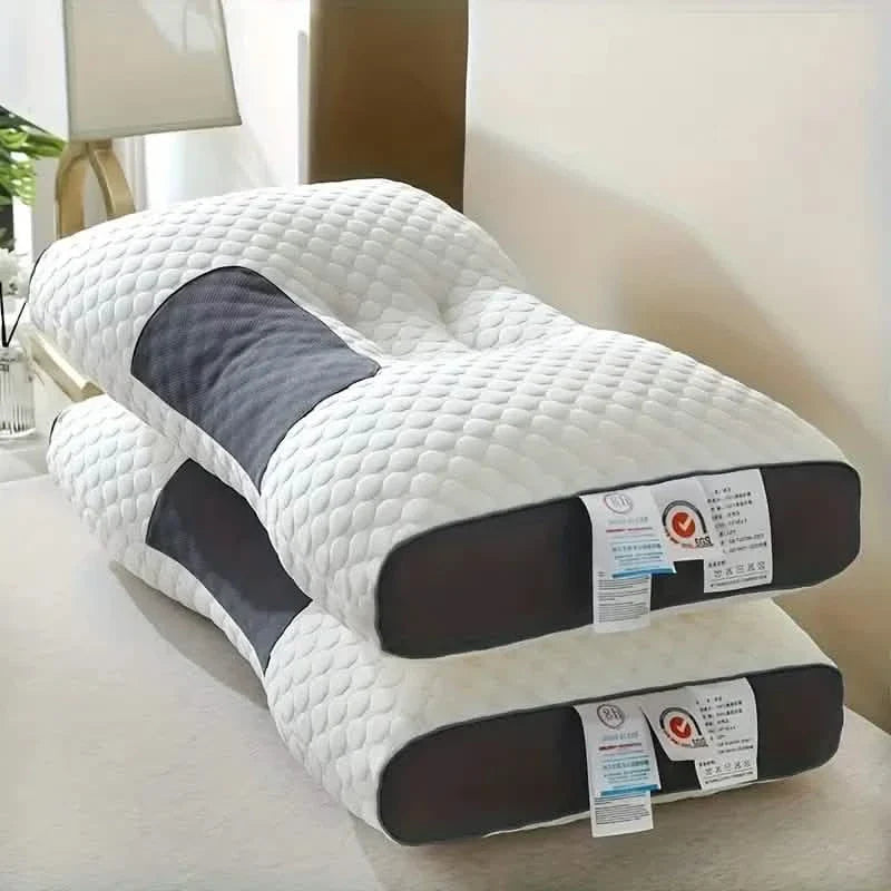 Knitted Antibacterial Cotton Massage Neck Pillow with Removable Cover DailySale