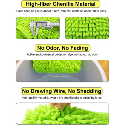 2-Pack: Large Size Microfiber Car Wash Mitt DailySale