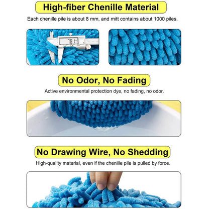 2-Pack: Large Size Microfiber Car Wash Mitt DailySale