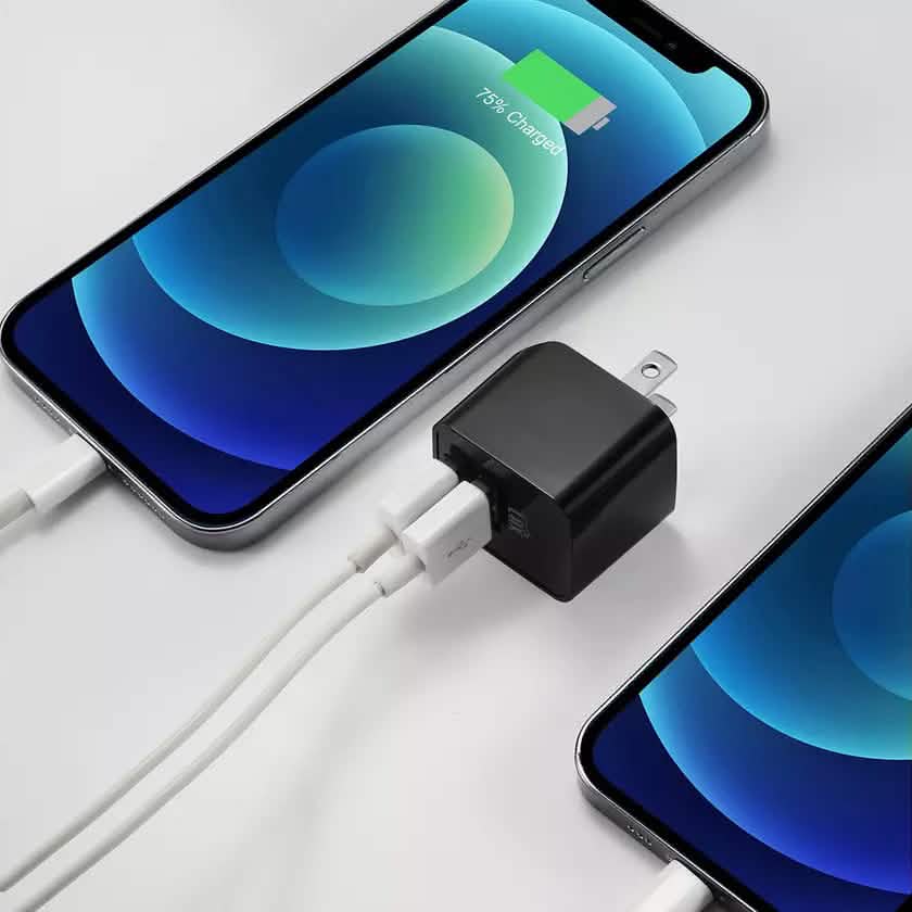 2-Pack: LAX Dual USB 2.4A Wall Charger - Ultra Compact DailySale