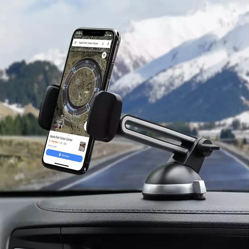 2-Pack: LAX Extendable Car Mount Holder for Cellphone with Adjustable Clamp DailySale