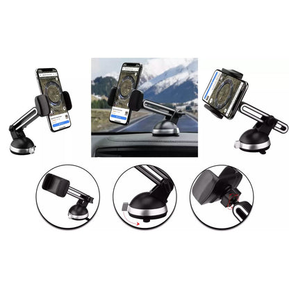 2-Pack: LAX Extendable Car Mount Holder for Cellphone with Adjustable Clamp DailySale